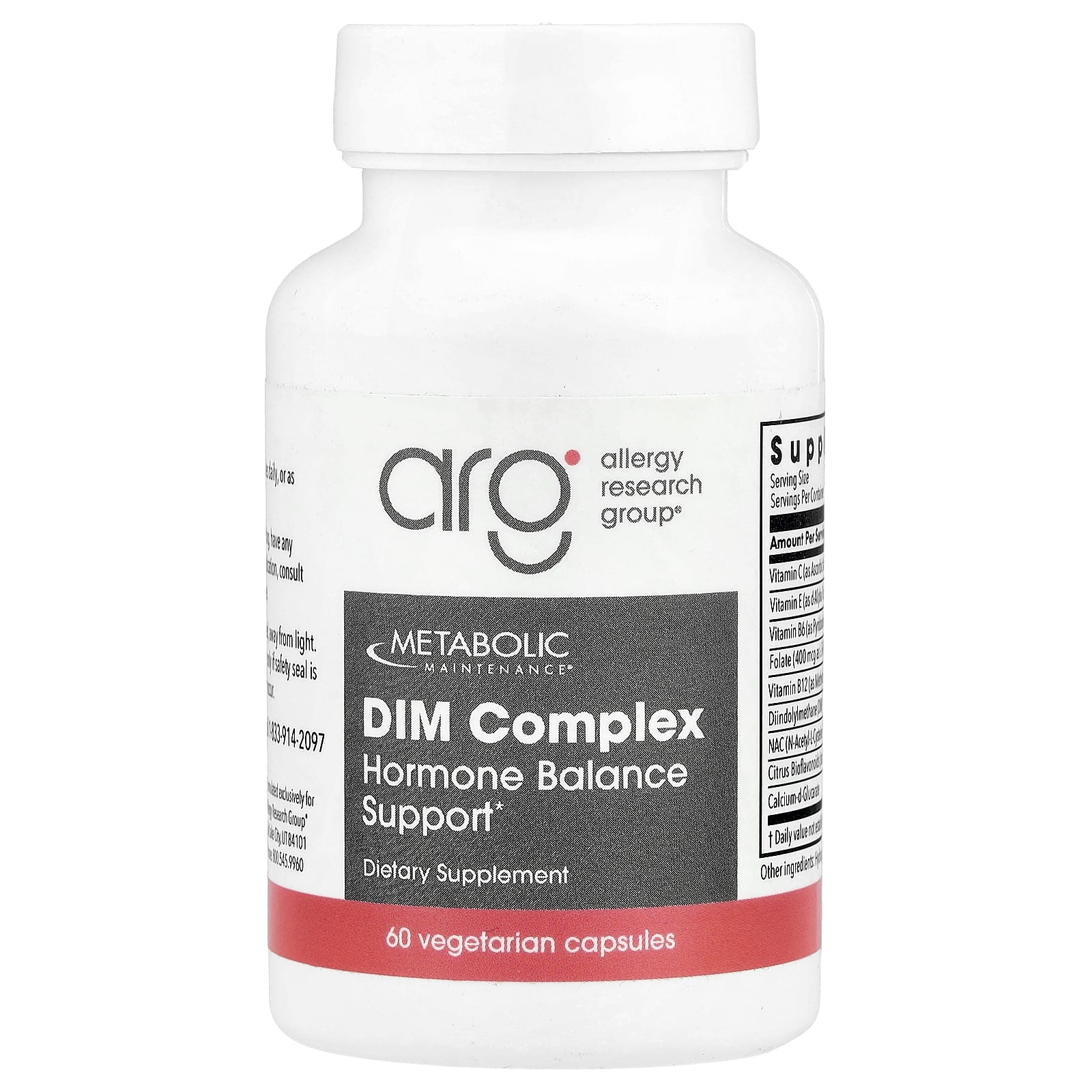 Metabolic Maintenance, DIM Complex, 60 Capsules UPC 838287006121 | HiLife Vitamins